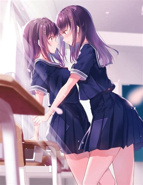 erotic lesbian anime|Lesbian hentai